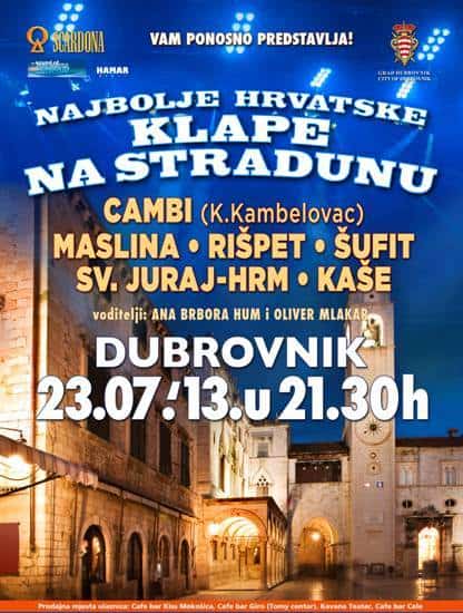 klape na stradunu