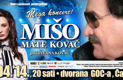 Mega koncert legende Miše Kovača, 20.04.2014., u Čakovcu