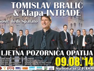 Tomislav Bralić i klapa Intrade, 09.08.2014., Ljetna pozornica, Opatija