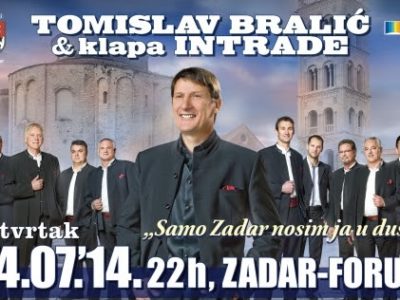 Tomislav Bralić i klapa Intrade, koncert na zadarskom Forumu, 24.07.2014.