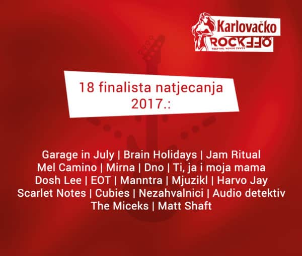 Karlovačko RockOff - finalisti