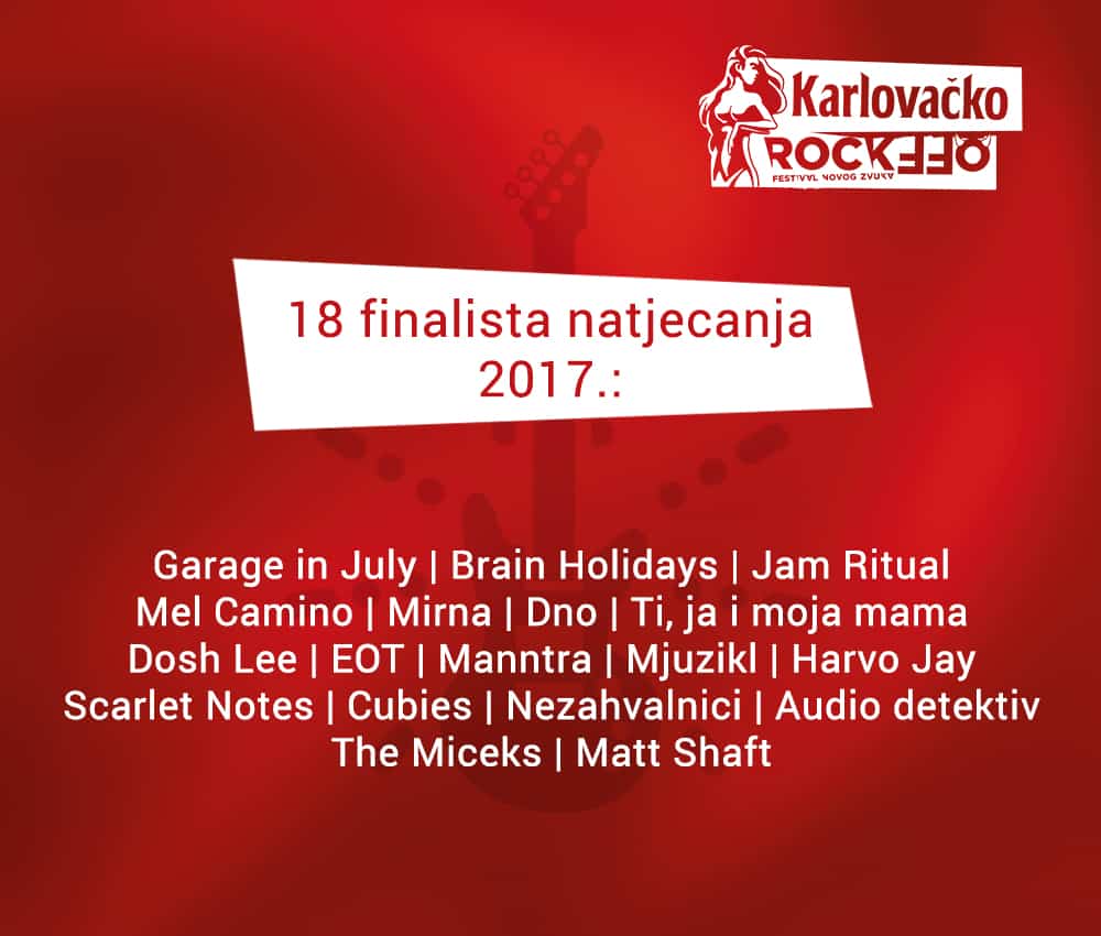 Karlovačko RockOff - finalisti