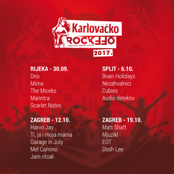 Karlovačko RockOff finalisti