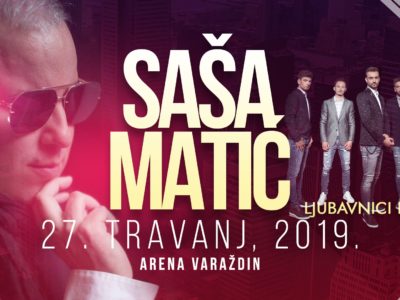 Ljubavnici su predgrupa na spektakularnom koncertu Saši Matiću u Areni Varaždin!